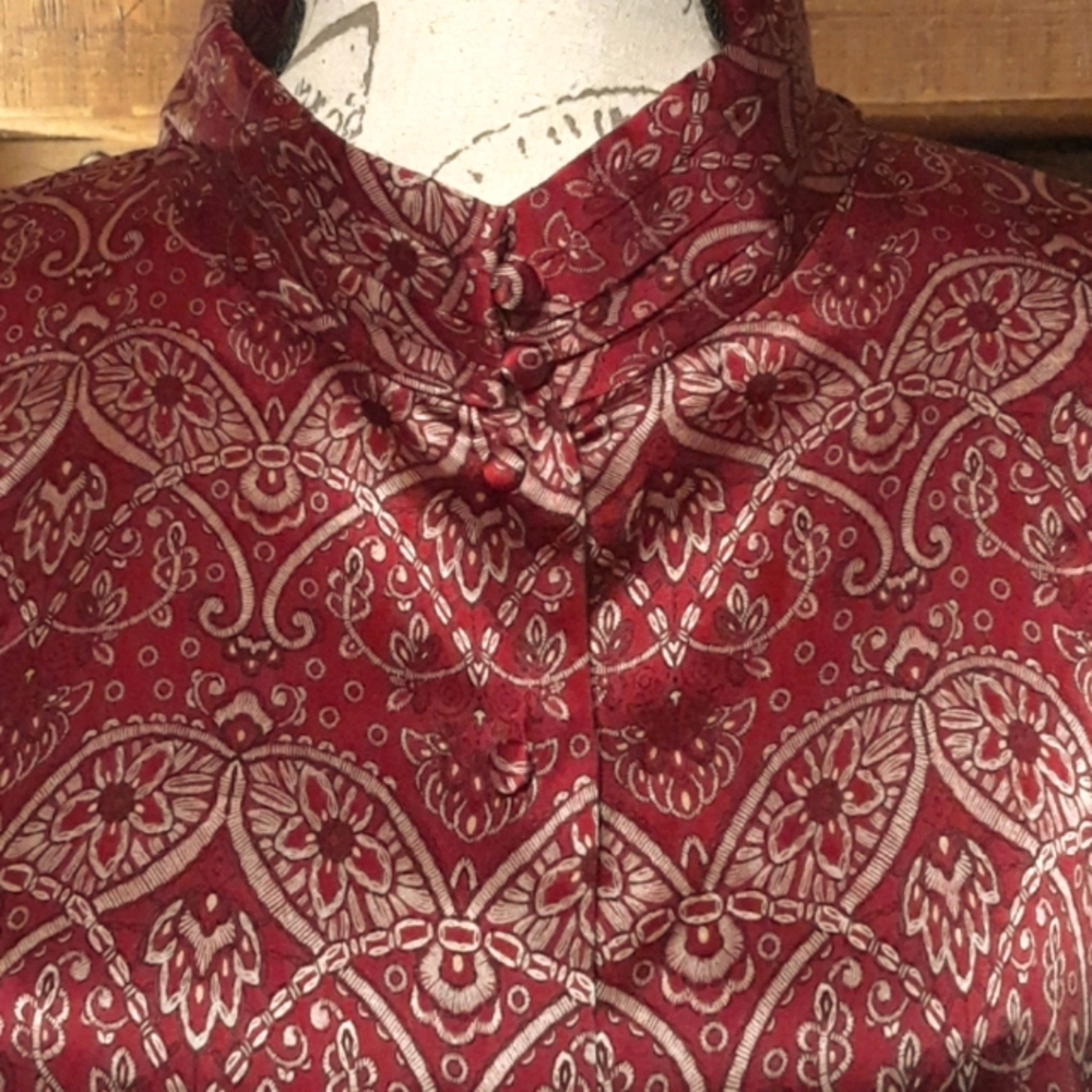 Oscar de la Renta silk blouse - 24W - Picture 2 of 7